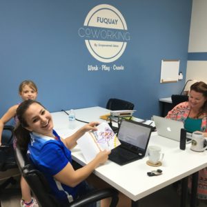 Fuquay Coworking Members at Work
