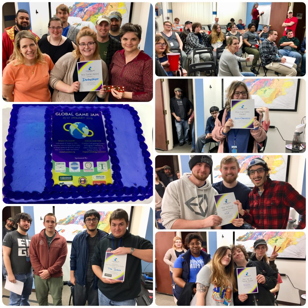 2019 Global Game Jam: Local Jam Site at Fuquay Coworking and Cortex CoGaming Center in Fuquay-Varina, NC